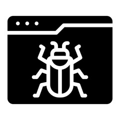 bug glyph icon