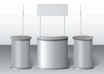 Event Desk Polycounter Mockup Vector - Mockup