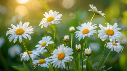 Fototapeta premium Daisies in the Meadow
