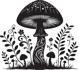 Mushroom vector illustration