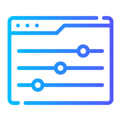 settings gradient icon