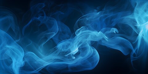 Obraz premium Blue smoke abstract background texture
