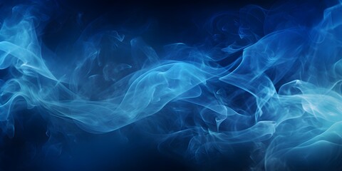 Abstract blue smoke background