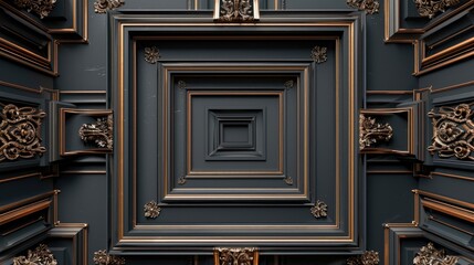 Elegant and luxury photo frames with 3 dimension effect, Ai generated for ads