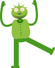 Cute Monster Character Relaxing Illustration
