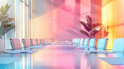 Business presentation with interactive features, rightaligned, pastel background, high resolution, more clarity with clear light and sharp focus , high detailed ,