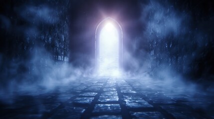 A vampire castle with eerie corridors, flickering lights, and ghostly apparitions