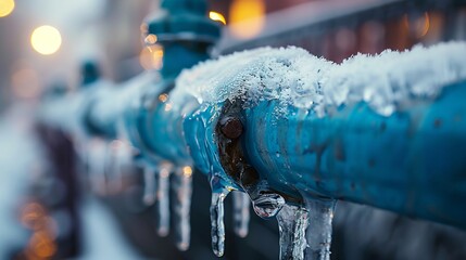 freezing of insulation pipes