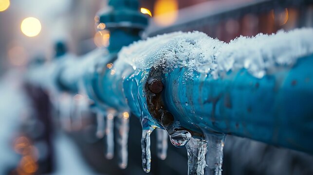 freezing of insulation pipes