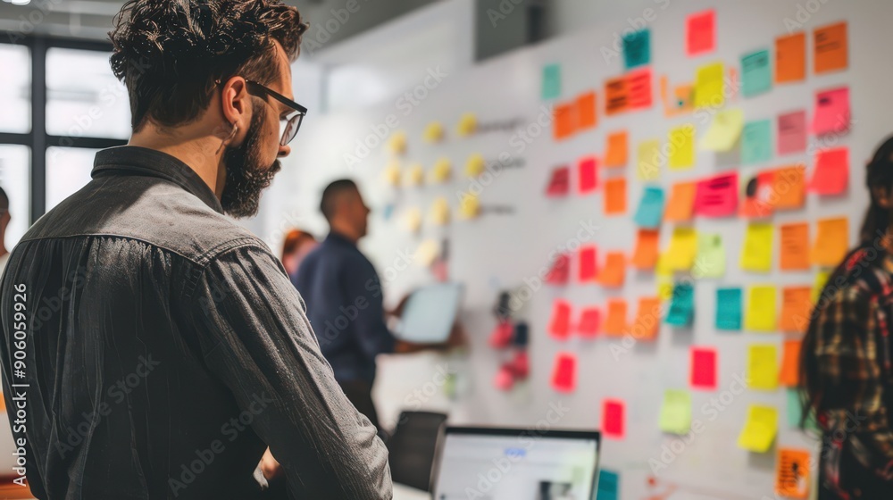 Poster implementing agile methodologies to iterate and evolve creative projects based on rapid feedback and