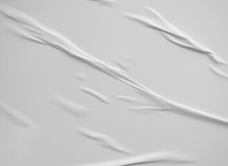 Fototapeta premium black white crumples and creased paper poster texture background