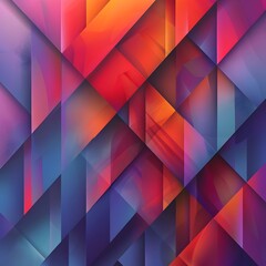 Obraz premium Mesmerizing Geometric Abstraction with Gradient Shapes and Patterns