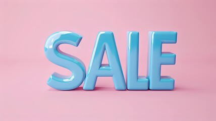 Blue SALE text on pink background, ideal for Cyber Monday and festive sale promotions