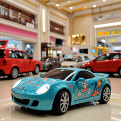 red and yellow car
