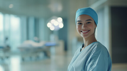 A confident young doctor leads a team of medical students during rounds in a hospital their clear communication and authoritative presence guiding the learning experience