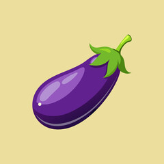 Fresh purple eggplant