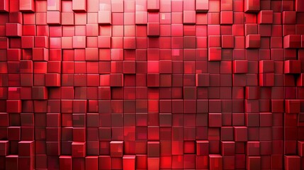 Digital pixelated background with red squares or rectangles arranged in a grid pattern