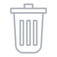 Recyclable disposables Vector Line Grey Icon Design