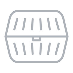 Convenience packaging Vector Line Grey Icon Design