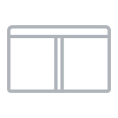 Zerowaste packaging Vector Line Grey Icon Design