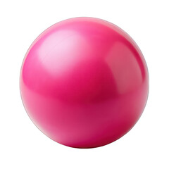 Pink ball isolated on transparent background