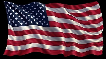 Fototapeta premium United States of America waving flag. 