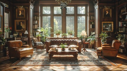 Obraz premium Background: A blend of black and white typography, ornate Victorian design, and antique font creates a striking wallpaper that brings the history and art of a bygone era into your home