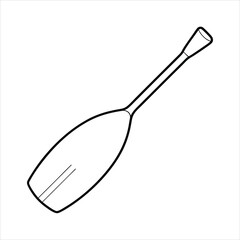 Paddle line art vector