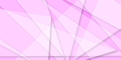 Fototapeta premium Abstract modern white and pink pattern geometric luxury gradient line background random square shape. . Modern design with white transparent material in triangle diamond and squares shapes.