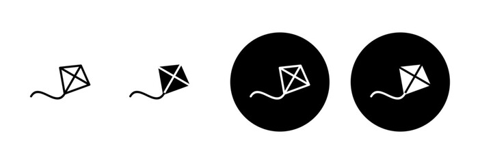 Kite icon vector isolated on white background. kite vector icon.