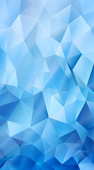 Fototapeta premium Digital blue and white triangle geometric figure poster background