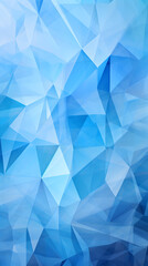 Obraz premium Digital blue and white triangle geometric figure poster background