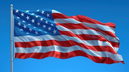 Obraz premium USA Veterans Day celebrate card with United States 