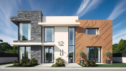Fototapeta premium A beautiful house. generated ai