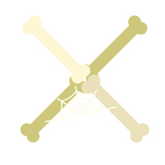 Bone Halloween Letter X