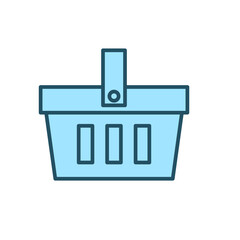 Shopping Basket for Marketing Icon