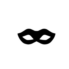 superhero mask silhouette icon