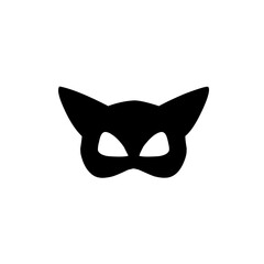 superhero mask silhouette icon