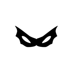 superhero mask silhouette icon