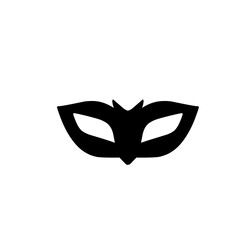 superhero mask silhouette icon