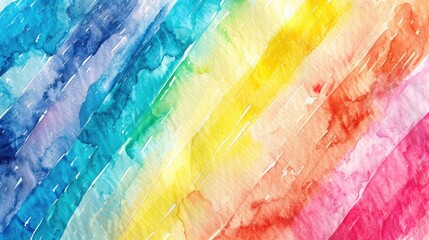 Vivid Watercolor Rainbow Shades