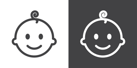 Baby icon vector logo set collection for web app ui