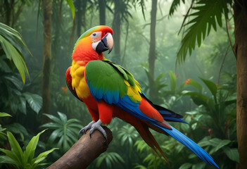 Obraz premium blue and yellow macaw