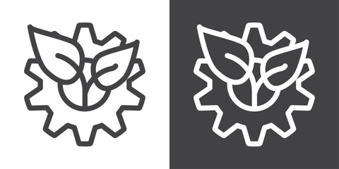 Eco industry icon vector logo set collection for web app ui