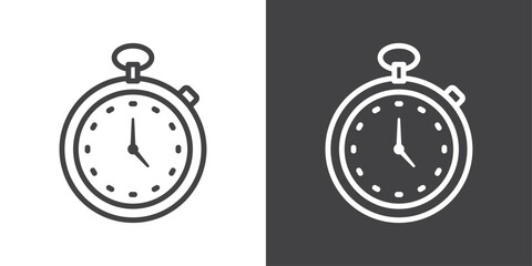 Pocket watch icon vector logo set collection for web app ui