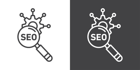SEO icon vector logo set collection for web app ui