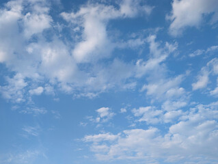 青空　空　雲　背景素材