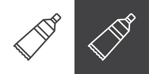 Toothpaste tube icon vector logo set collection for web app ui