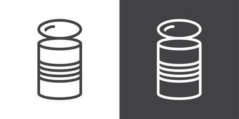 Tin can icon vector logo set collection for web app ui