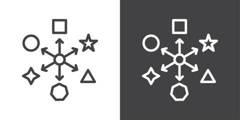 Variety icon vector logo set collection for web app ui